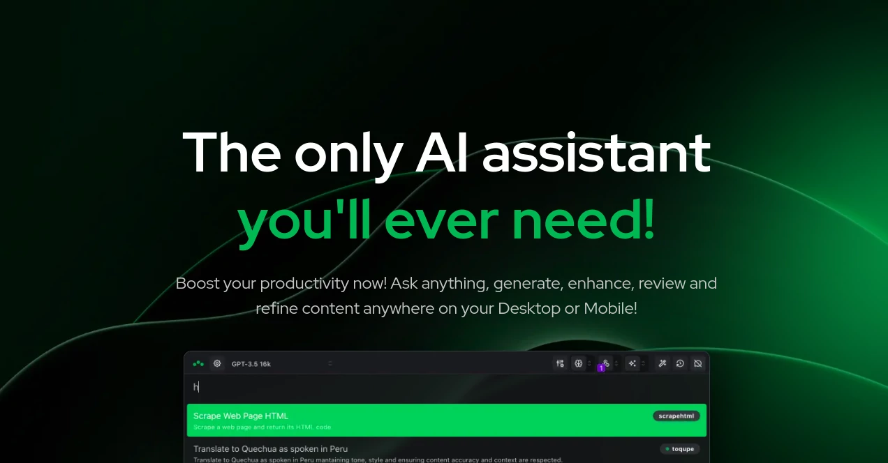 Screenshot of Triplo AI – An AI tool in the ,AI Writing Assistants ,AI Content Generator ,AI Research Tool ,AI Productivity Tools  category, showcasing its interface and key features.