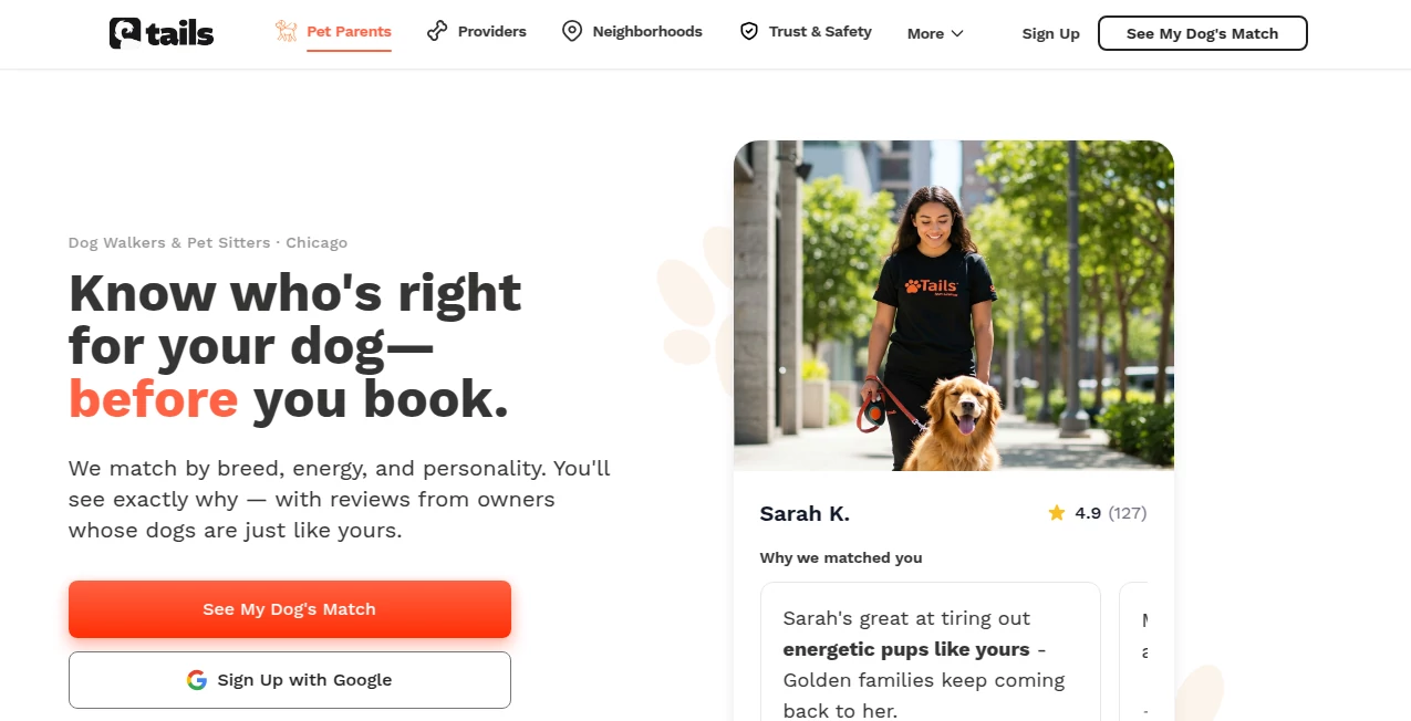 Screenshot of Tails, Co. – An AI tool in the ,AI Chatbot ,AI Girlfriend ,AI Character ,AI Life Assistant  category, showcasing its interface and key features.