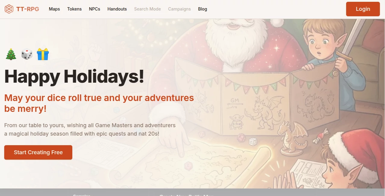 Screenshot of TT RPG – An AI tool in the ,AI Story Writing ,AI Creative Writing ,AI Fun Tools ,AI Game  category, showcasing its interface and key features.