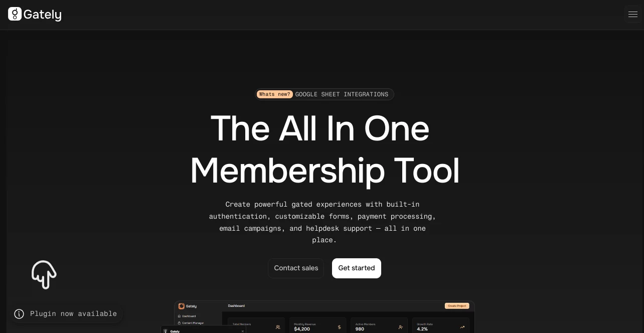 Screenshot of Gately – An AI tool in the ,AI Customer Service Assistant ,AI CRM Assistant ,AI Email Marketing ,AI Forms & Surveys  category, showcasing its interface and key features.