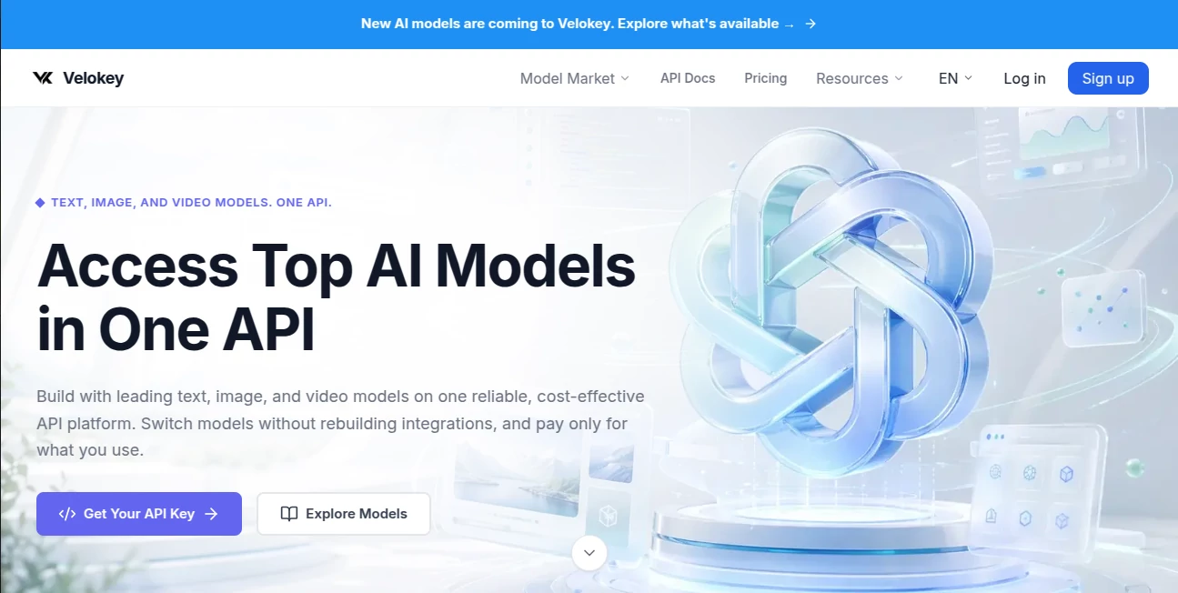 Screenshot of Velokey – An AI tool in the ,AI Developer Tools  category, showcasing its interface and key features.
