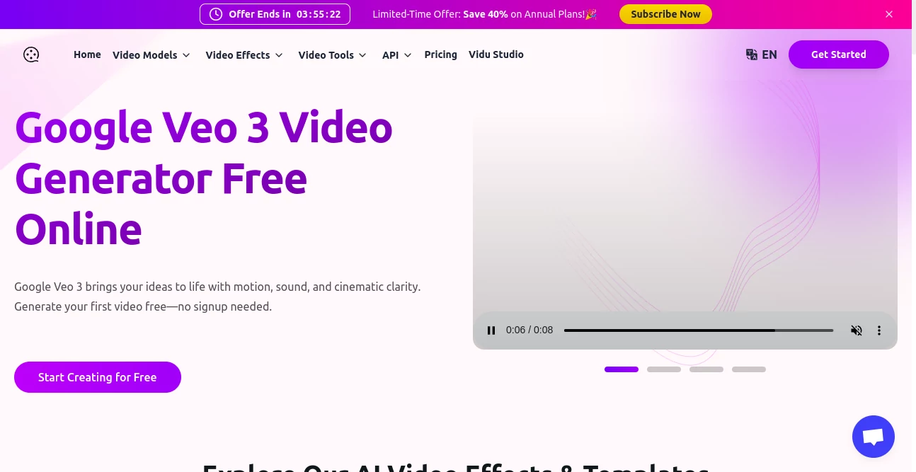 Screenshot of VideoMaker – An AI tool in the ,AI Animated Video ,AI Video Editor ,AI Text to Video ,AI Video Generator  category, showcasing its interface and key features.