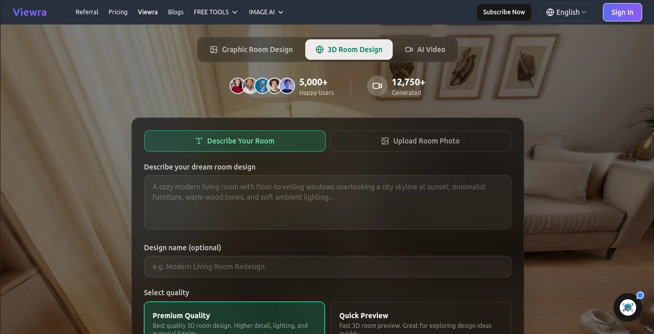 Screenshot of Viewra – An AI tool in the ,AI Image to Video ,AI Video Editor ,AI UGC Video Generator ,AI Video Generator  category, showcasing its interface and key features.