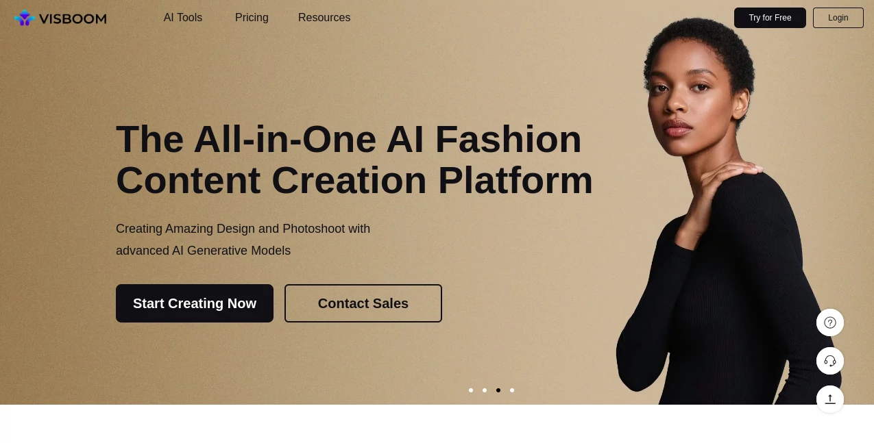 Screenshot of Visboom – An AI tool in the ,AI Photo & Image Generator ,Photo & Image Editor ,AI Image to Image ,AI Design Generator  category, showcasing its interface and key features.