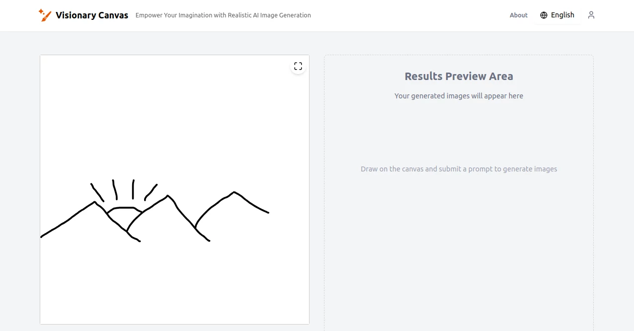 Screenshot of Visionary Canvas – An AI tool in the ,AI Photo & Image Generator  category, showcasing its interface and key features.