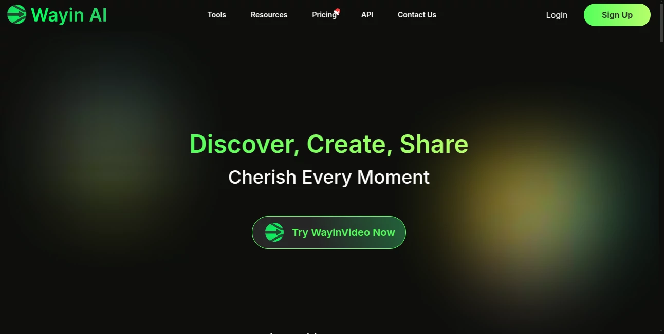 Screenshot of Wayin Video – An AI tool in the ,AI Animated Video ,AI Video Enhancer ,AI Text to Video ,AI Video Generator  category, showcasing its interface and key features.