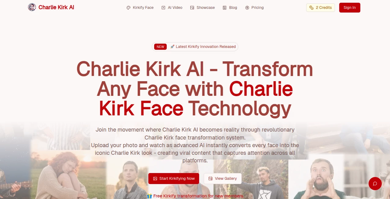 Screenshot of We Are Charlie Kirk – An AI tool in the ,AI Life Assistant ,AI Fun Tools  category, showcasing its interface and key features.
