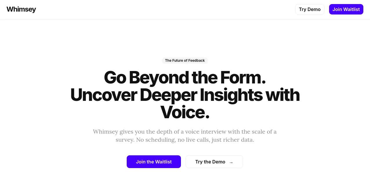Screenshot of Whimsey – An AI tool in the ,AI Avatar Generator ,AI Character ,AI Art Generator ,AI Fun Tools  category, showcasing its interface and key features.