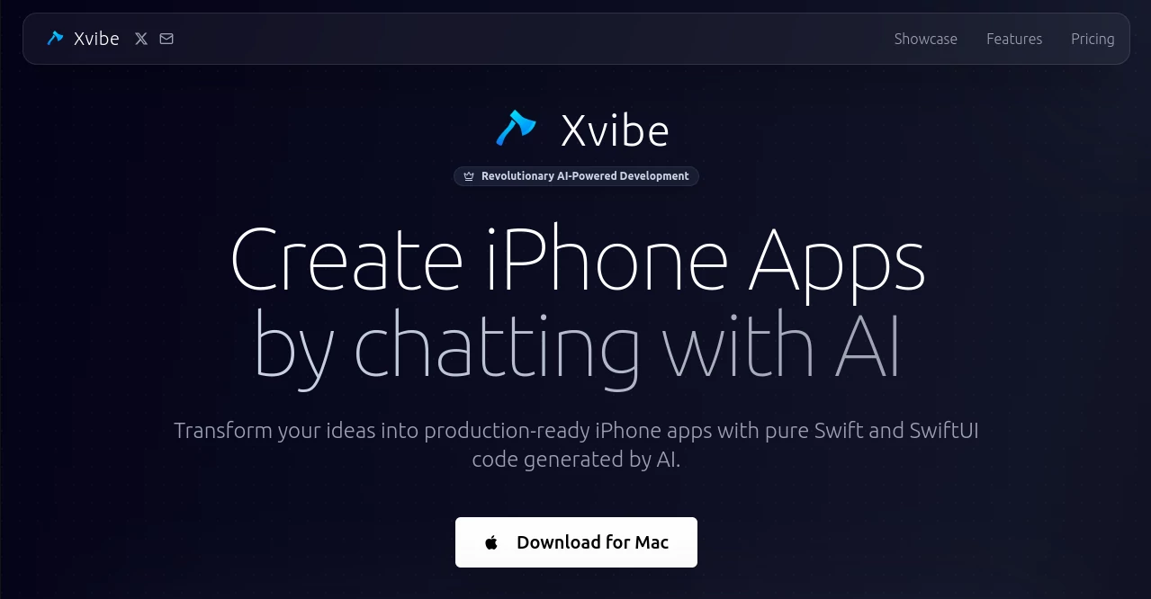 Screenshot of Xvibe – An AI tool in the ,AI Chatbot ,AI No-Code & Low-Code  category, showcasing its interface and key features.