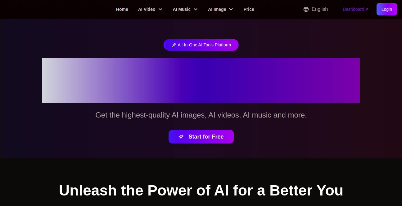 Screenshot of Yes Tool AI – An AI tool in the ,AI Video Generator  category, showcasing its interface and key features.