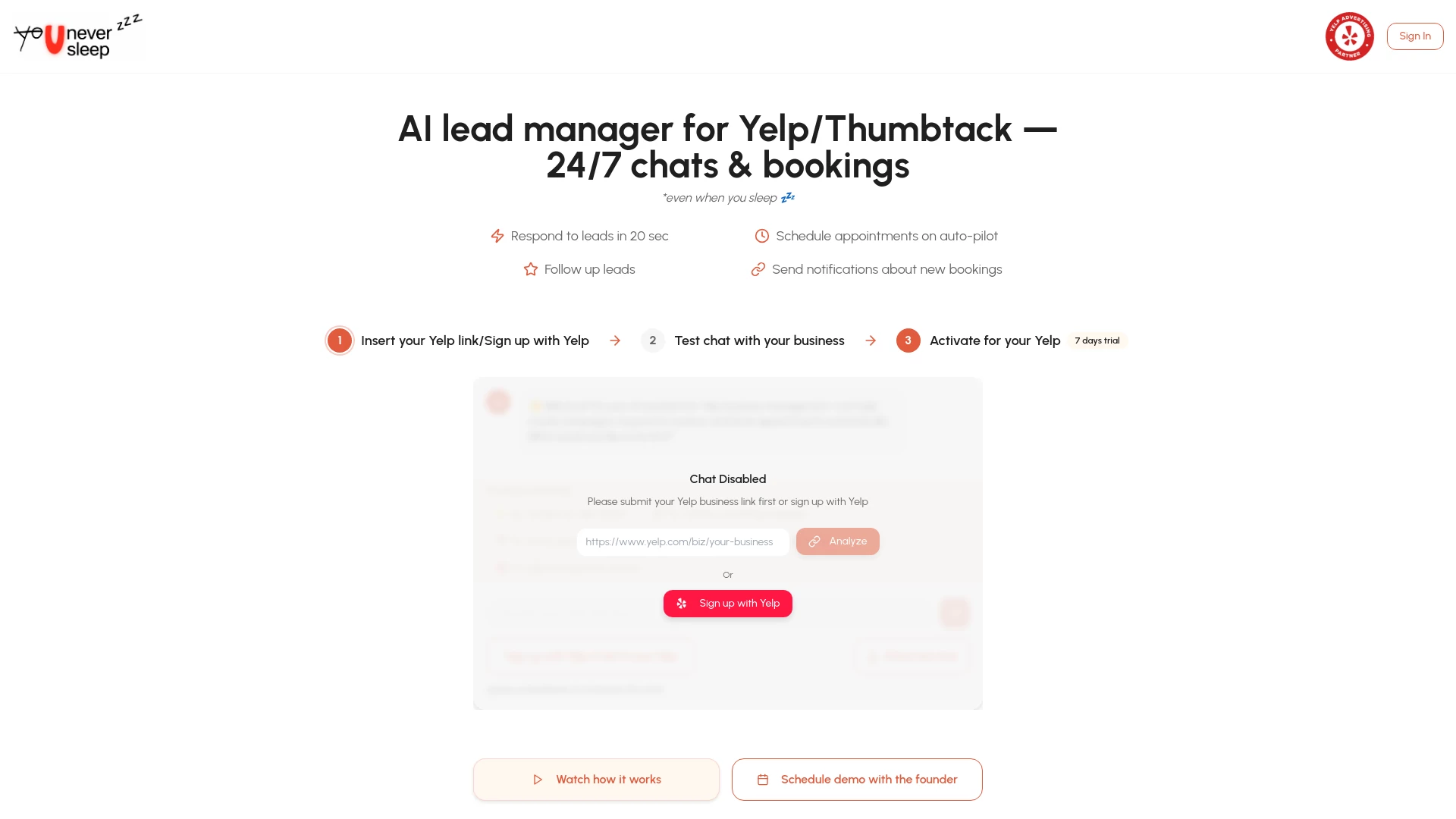 Screenshot of You Never Sleep – An AI tool in the ,AI Customer Service Assistant ,AI CRM Assistant ,AI Response Generator ,AI Chatbot  category, showcasing its interface and key features.