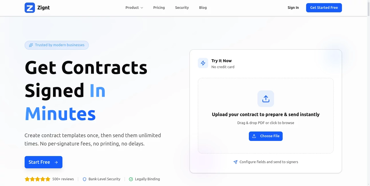 Screenshot of Zignt – An AI tool in the ,AI Productivity Tools ,AI Workflow Management ,AI Contract Management ,AI Documents Assistant  category, showcasing its interface and key features.