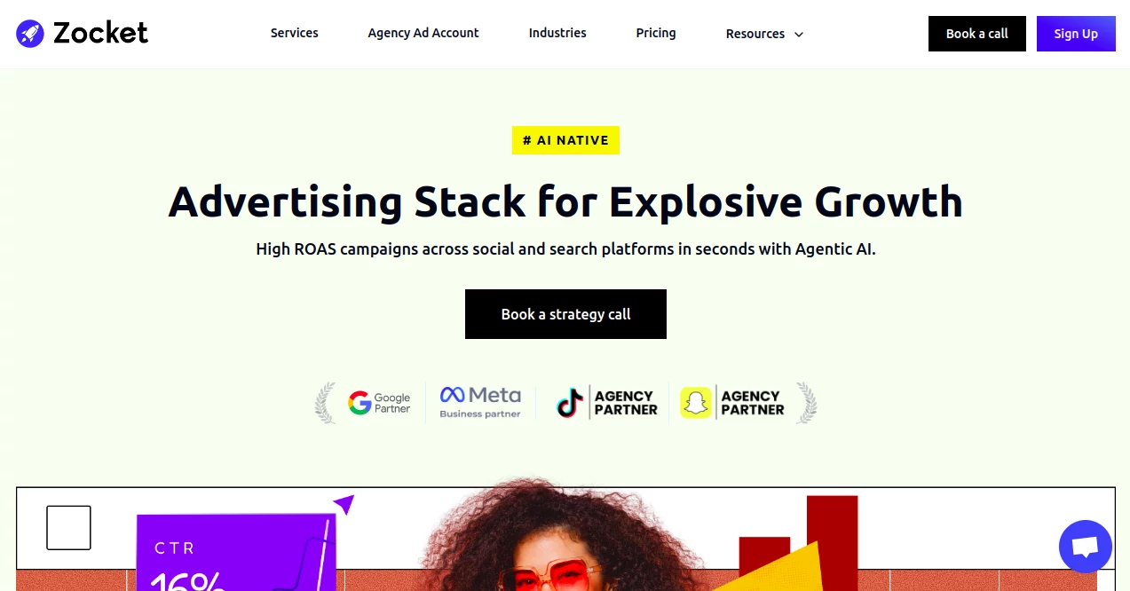 Screenshot of Zocket – An AI tool in the ,AI E-commerce Assistant ,AI Customer Service Assistant ,AI Social Media Assistant ,AI Response Generator  category, showcasing its interface and key features.
